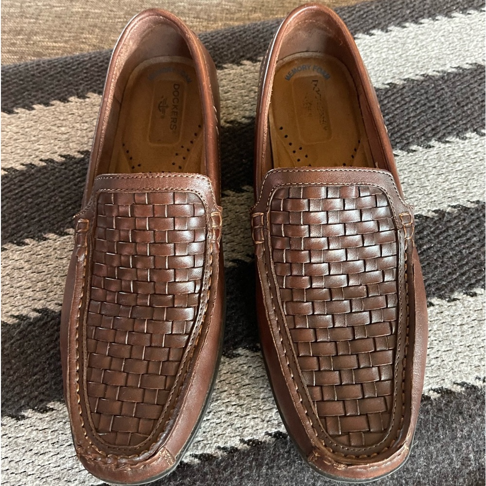 Dockers Brown Woven Loafers MENS size 11
